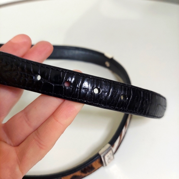 Brighton Black Leather W/ Various Animal Patterned Metal Embellished Belt - Picture 9 of 16